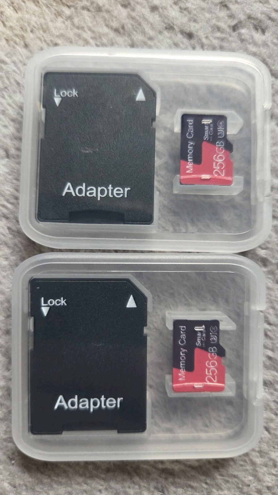 2x 256GB PRO MicroSD Memory Cards High Capacity with SD Adapter