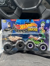 2026 Hot Wheels Monster Truck 2 Pack Batman vs The Joker 1:64 NEW  3+ RARE