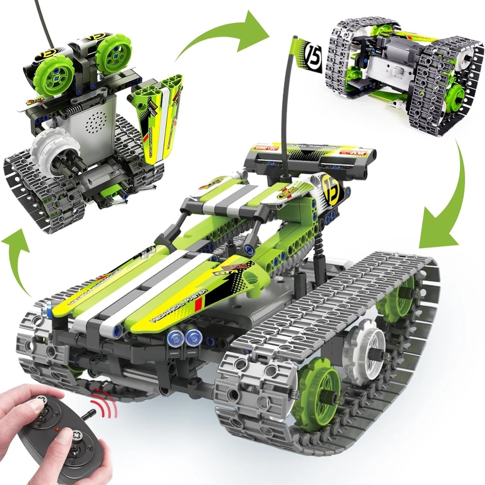 Remote Control Tracked Racer - Building Set for Kids 8-12 - Image 3 of 4
