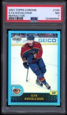 2001-02 Topps Chrome #149 Ilya Kovalchuk Refractor Rookie Card PSA 7 NM. rookie card picture