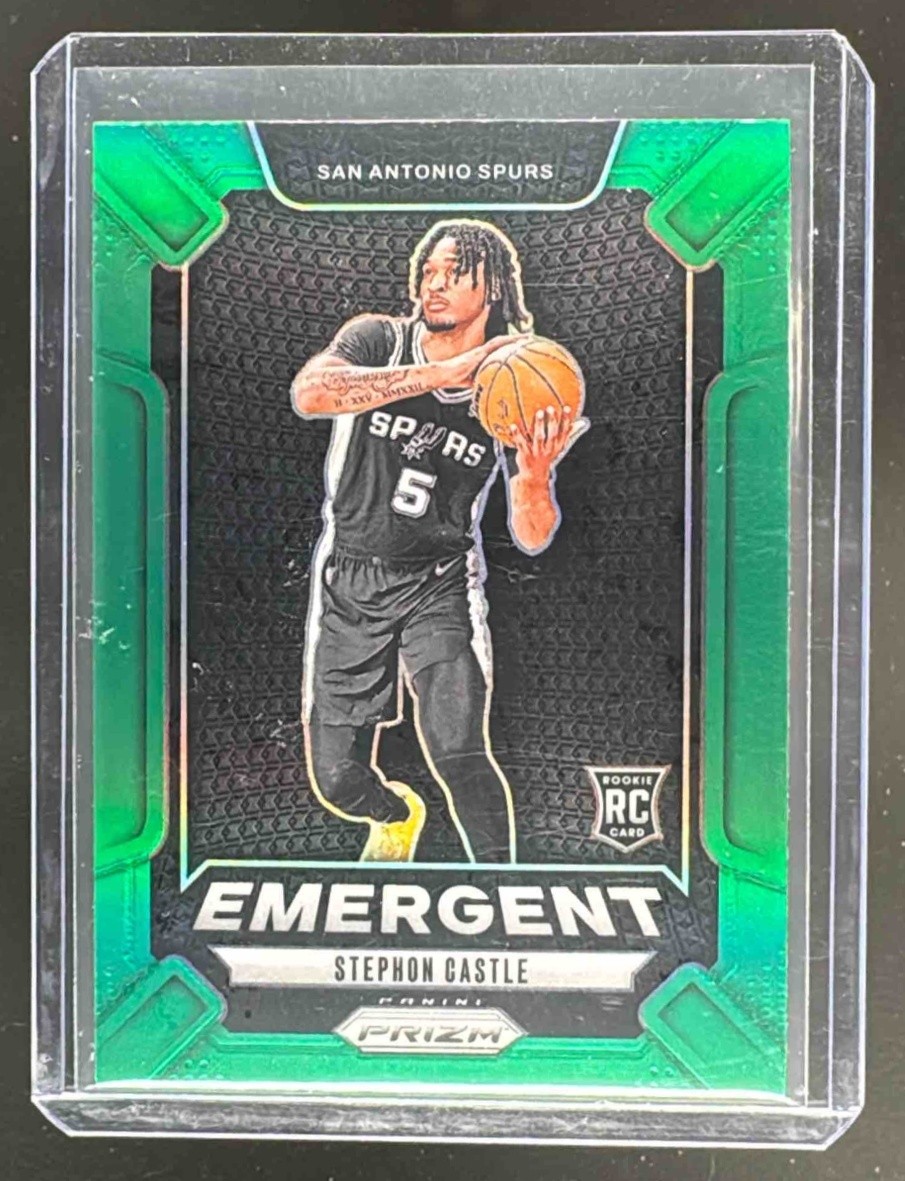 EL.168 Stephon Castle 2024 Panini Prizm #29 Green Emergent Rookie RC