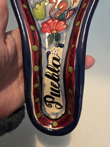 Mexican Talavera Ceramic Spoon Rest /Cuchara de Ceramica Mexicana “Puebla” - 第 3/5 張圖片