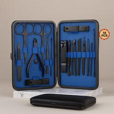 18-in-1 Stainless Steel Pedicure Manicure Set   Professional Grooming Kit