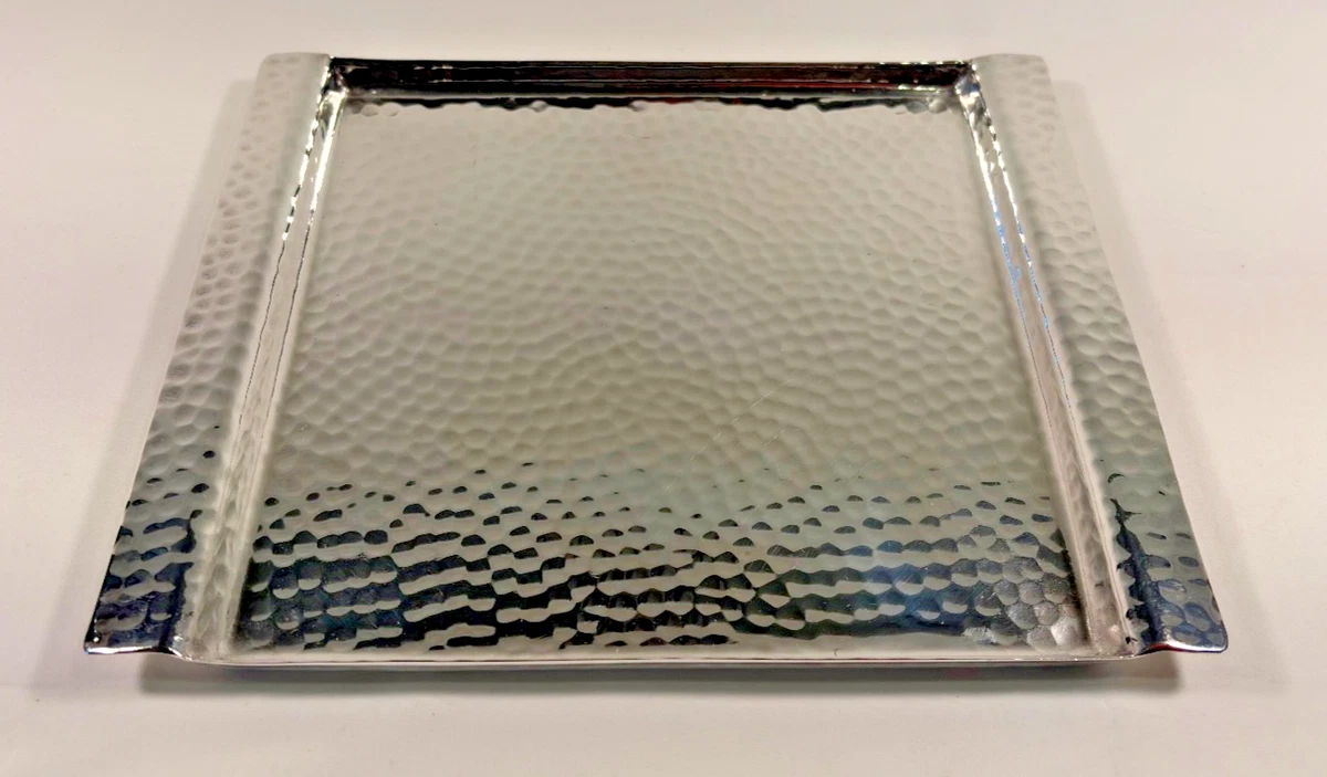 Paola Navone x Egizia Hammered Silver Tray – 10"