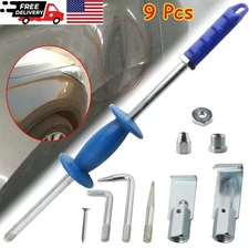 9 Pcs Dent Puller Slide Hammer Auto Body Dent Repair Tools Kit Auto Truck 5LB