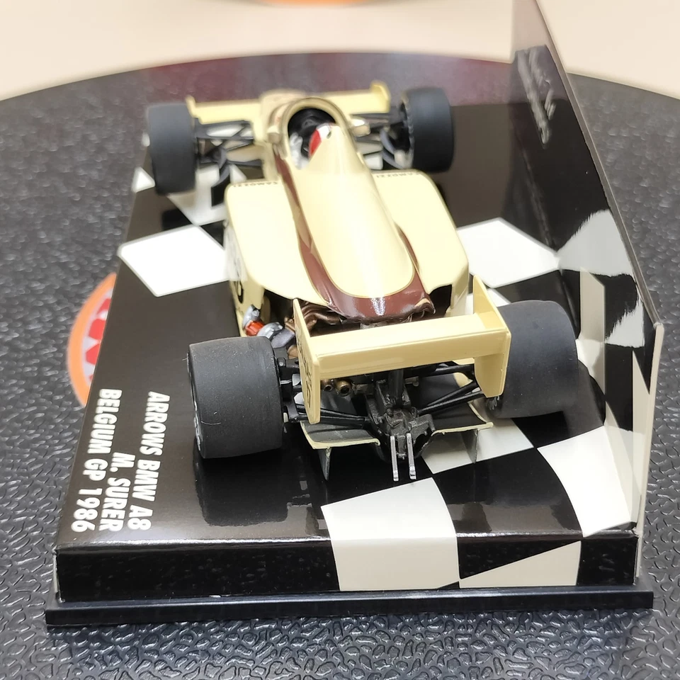 MINICHAMPS 1/43 Arrows BMW A8 Marc Surer #17 Belgium GP 1986 USF&G 400860017 - Image 4 of 4