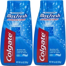 (Free Duty Tax) Colgate Max Fresh Liquid Toothpaste with Mini Breath Strips,