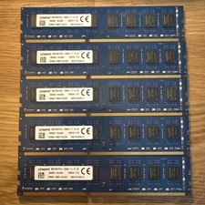 Lot of (5) Kingston 8GB 2Rx8 PC3L-12800U DIMM DDR3L 1600 240-Pin Desktop RAM