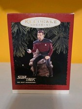 1996 Hallmark Ornament Star Trek Next Generation Commander William T. Riker Rare