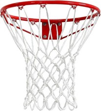 2Pack Basketball Net Chain Replacement 12 Loop White Hoop Net