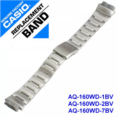 Casio Metal Watch Band AQ-160WD-1BV AQ-160WD-2BV AQ-160 Stainless Steel Bracelet