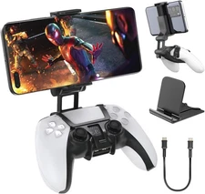PS5 Controller Phone Mount Clip Mobile Gaming Clip Cell Phone Stand Holder