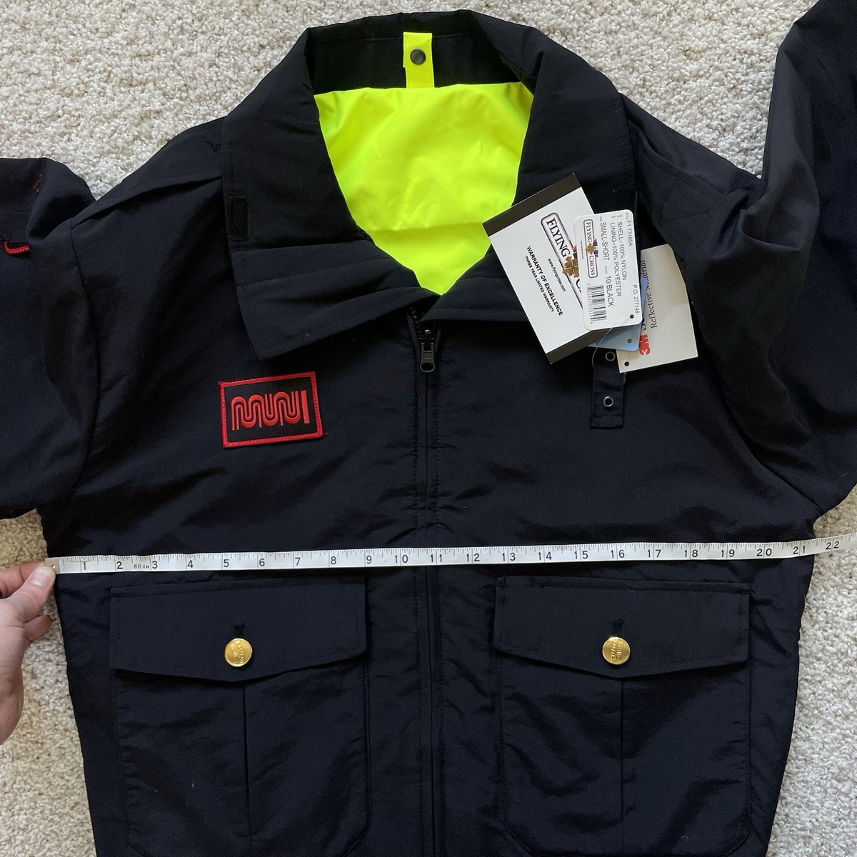 NWT San Fransisco MUNI Hi-Viz ANSI Reversible Work Jacket