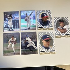 Atlanta Braves Star Card Lot Chipper Jones Andruw Jones Maddux Glavine Sheffield