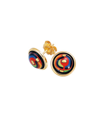 $2000 FREY WILLE Hommage à Hundertwasser  SPIRAL OF LIFE NECKLACE EARRINGS SET