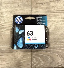 Genuine HP 63 Tri-Color Ink Cartridge Genuine NEW SEALED Exp 11/2021
