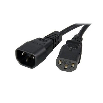 StarTech.com 6ft (2m) Power Extension Cord, C14 to C13, 10A 125V, 18AWG,