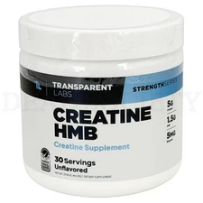 Transparent Labs Creatine HMB Creatine Monohydrate Powder Unflavored 30 Servings