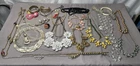 Vintage Costume Jewelry Lot Flowers Necklaces Earrings Bracelets Estate