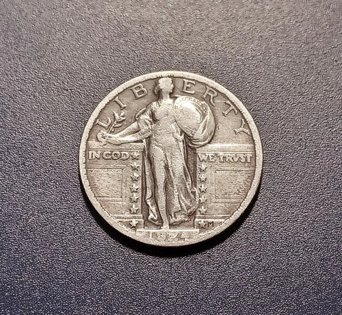 Nice VF 1924-P Standing Liberty Quarter