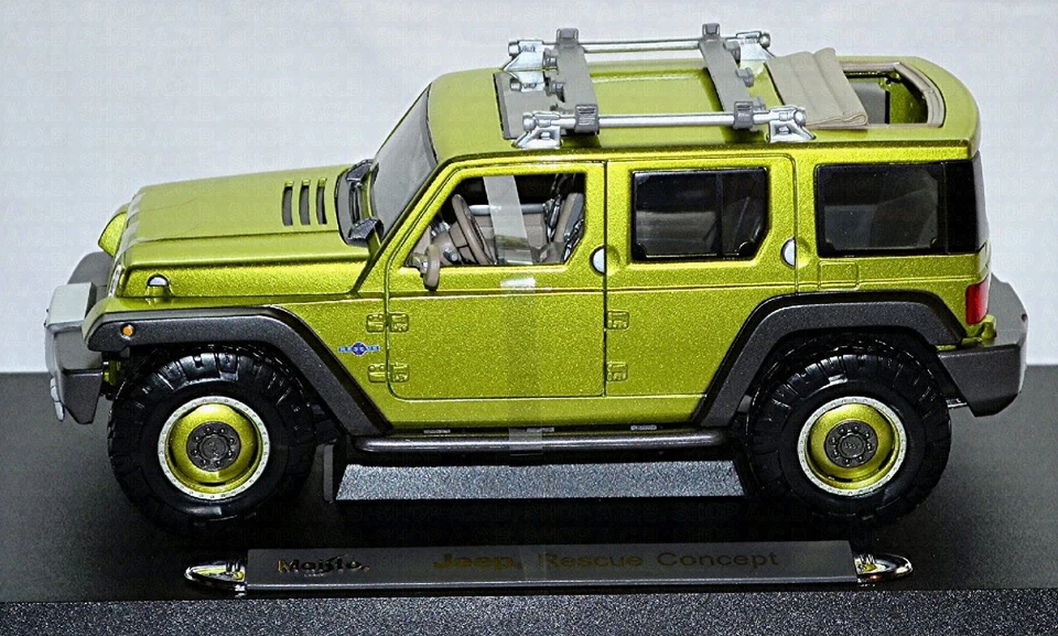 Jeep Rescue Concept 2004 Verde Metálico 1:18 Maisto 36699 - Imagen 4 de 4