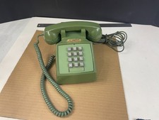 Vintage Avocado Green Western Electric 2500D TouchTone Desk Telephone 1973