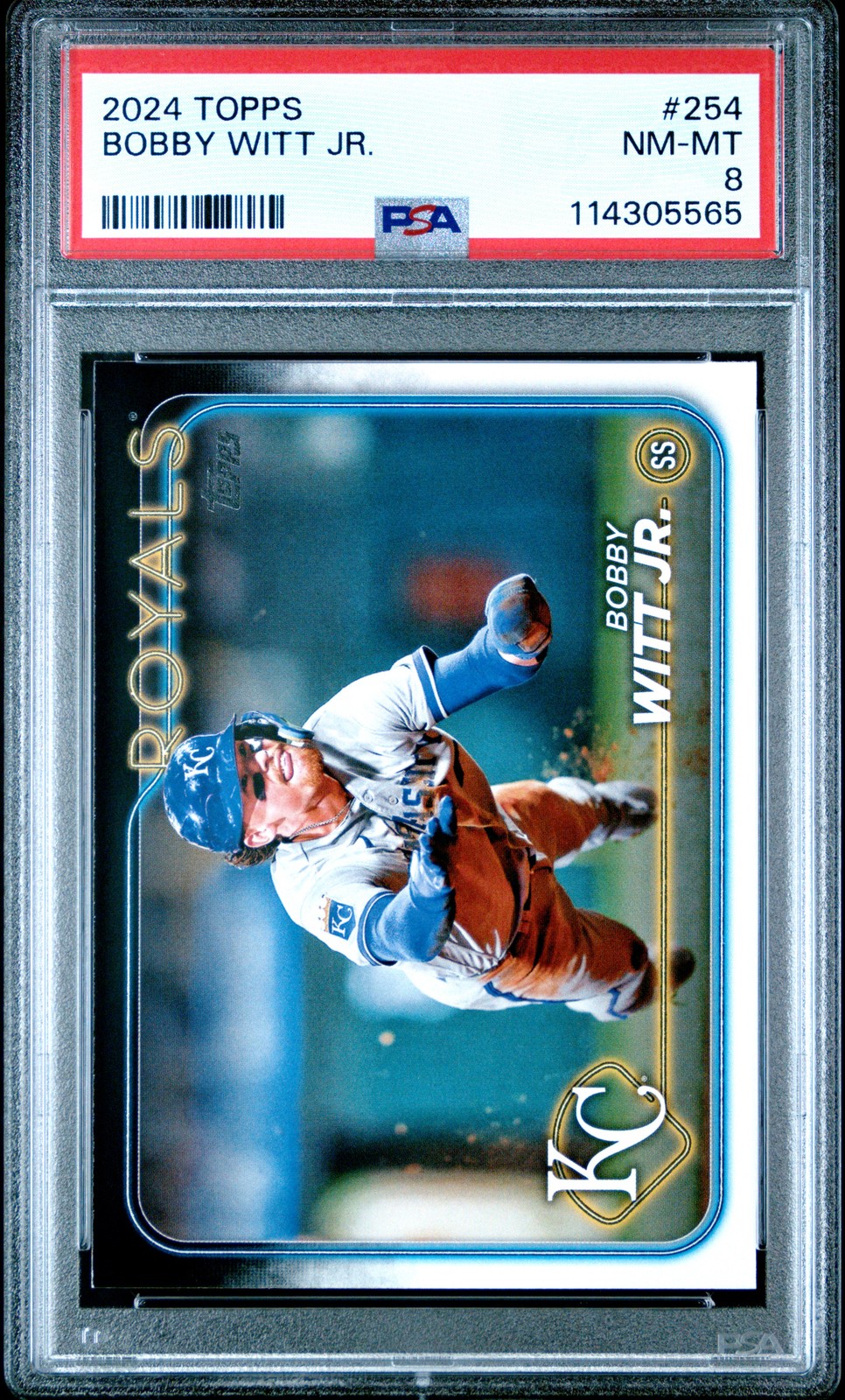 2024 TOPPS #254 BOBBY WITT JR. PSA 8