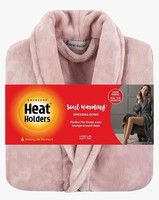 Sock Shop Women’s Heat Holders Thermal Dressing Gown XL  Dusty Pink