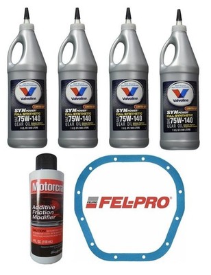 1999-2014 FORD F250 F350 10.5 Rear Differential 75W140 Gear Oil Fluid Change Kit