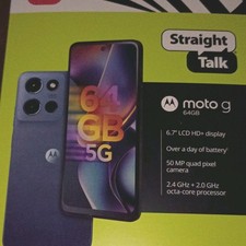 Motorola Moto G 5G 64GB Blue 6.7" Display 50MP Camera Straight Talk Smartphone