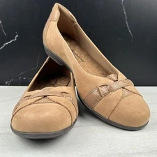 Walking Cradles Freya Women’s Flats Taupe sz 8 Wide