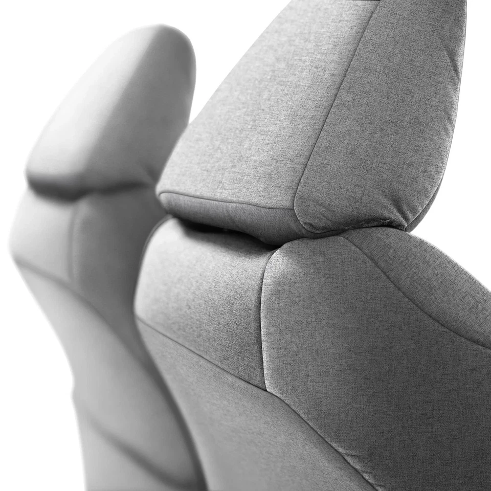 For Nissan 240SX 89-94 Coverking SpartanShield 1st Row Gray Custom Seat Covers - Image 3 of 4
