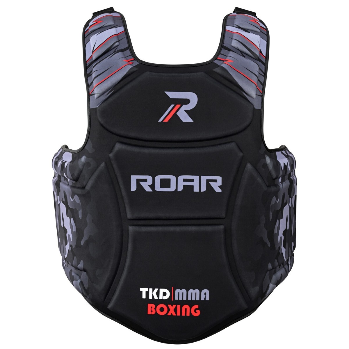 KOYES Boxing Chest Guard - MMA, Kickboxing, Martial Arts Body Protector Pad (Adult Unisex, Black)