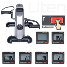 Portable Fitness Pedal Stationary Under Desk Indoor Exercise Machine Bike Office