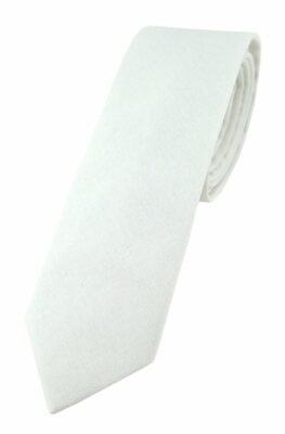 TigerTie - schmale Krawatte in einfarbig - Breite 5,5 cm - 100% Baumwolle