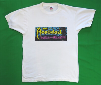 The Accused Vintage T Shirt Splatter Rock 1990 Seattle Crossover Thrash Martha