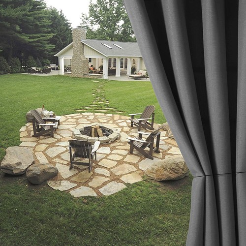 Waterproof Outdoor Pavilion Terrace Curtain Thermal Insulation Shading Curtain - Picture 15 of 42