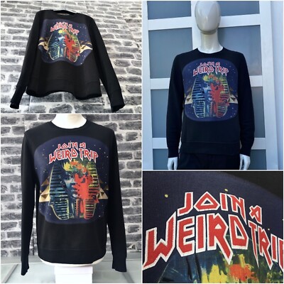 UltraRare & Great AW13 Balenciaga Egypto Funk Sweatshirt ''Join a Weird Trip ''