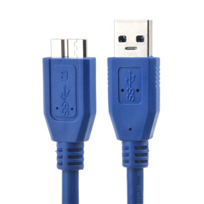USB 3.0 Type A Male to USB 3.0 Micro B Male Adapter Cable Cord Charging Data