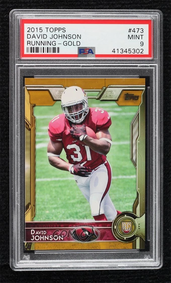 David Johnson Topps #473 Running-Gold