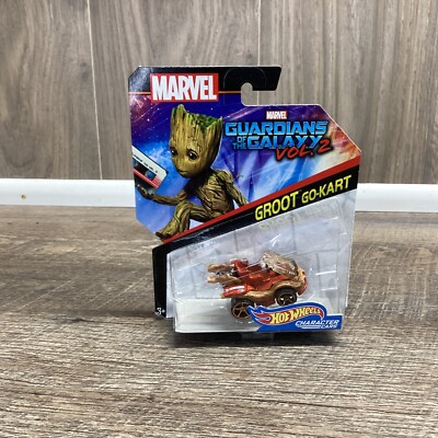 Hot Wheels Marvel Groot Go-Cart Character Car Toy - 1:64 Scale