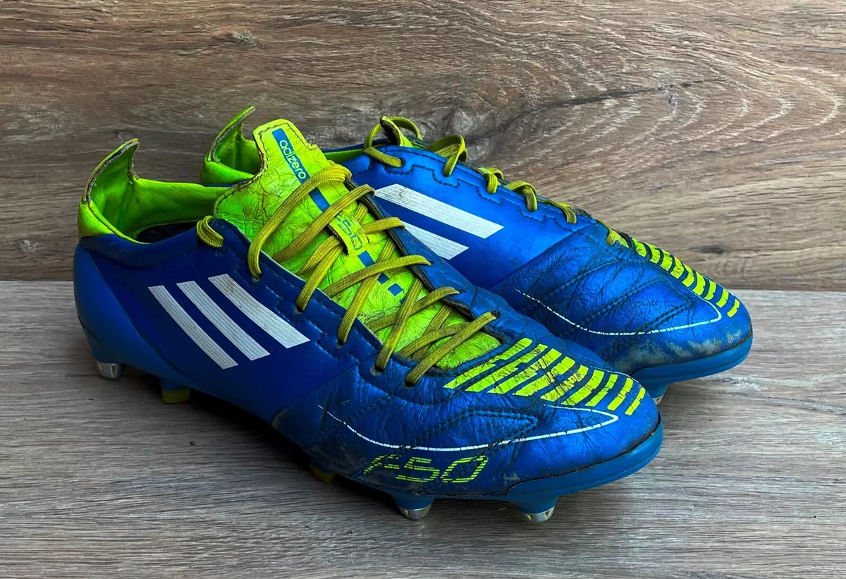 ADIDAS F50 ADIZERO LEATHER FG BLUE FOOTBALL CLEATS US 7 UK 6.5 G46395 | eBay