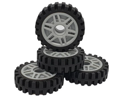 4 Stück LEGO Reifen, Räder mit Felge, 4541455, 6044729, NEU - Bild 1 von 3