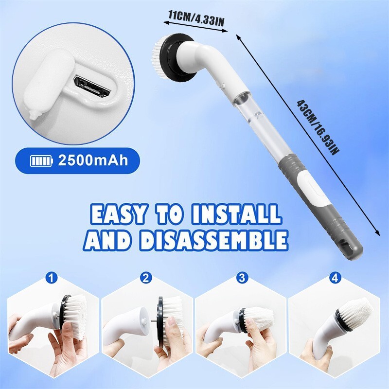 Enjoy Efficient Cleaning with our Wireless Filling Electric Cleaning