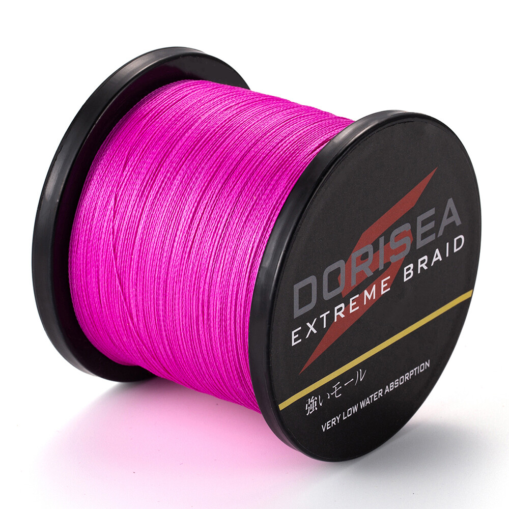 8 Strands 1000M Orange Power PE Line Dyneema Extreme Braided Fishing Line Pro