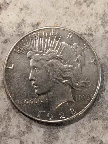 1928-S Peace Silver Dollar XF/AU Detail San Francisco Mint Dollar Priced To Sell