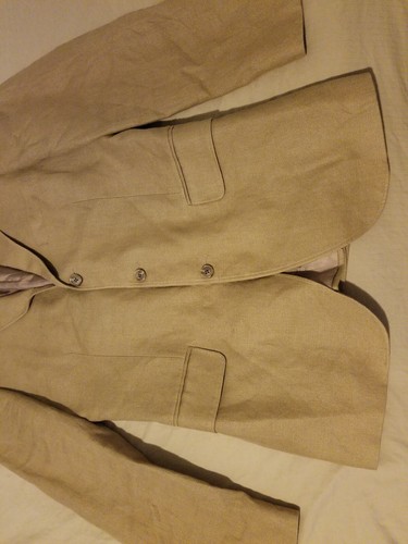 Mens J. Crew Linen Sports Jacket Blazer 42R Khaki Beige - Picture 11 of 11