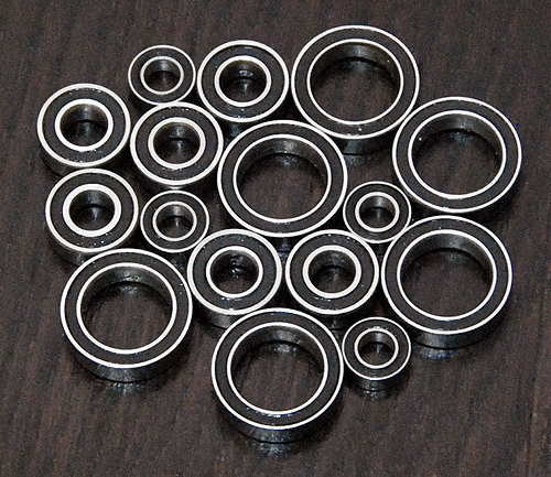 (16pcs) HPI NITRO RS4 SPORT / RS4 MINI /RS4 RALLY Rubber Sealed Ball Bearing Set - Picture 1 of 1