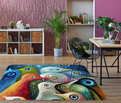 3D Painted Color Bird NBC1891 Game Rug Mat Elegant Photo Carpet Mat Fay 2023