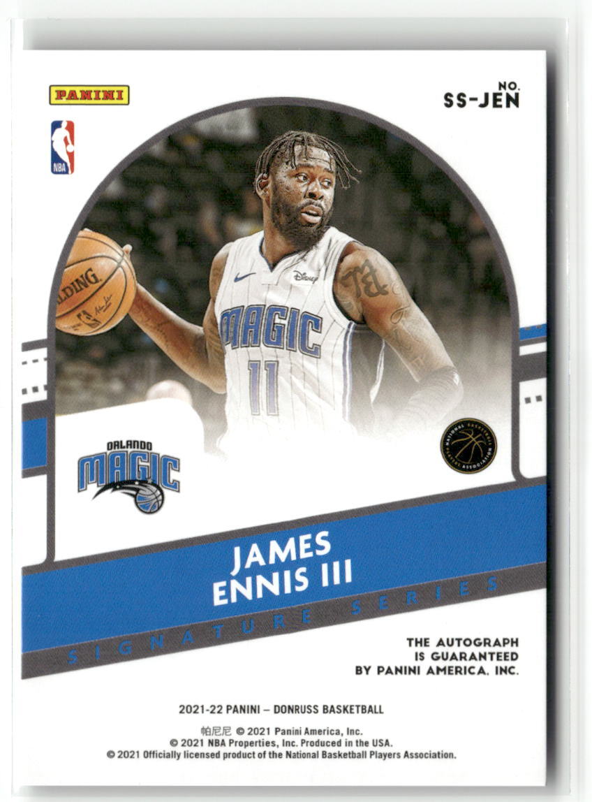 2021-22 Donruss #SS-JEN James Ennis III Signature Series ☘️9A